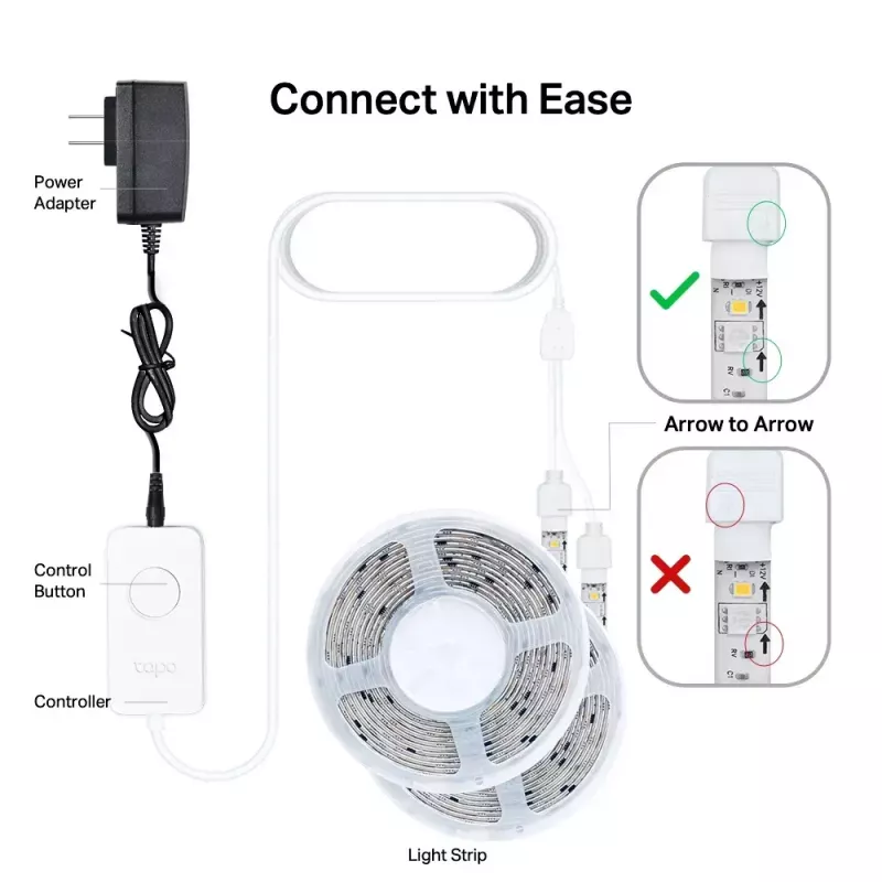 Univerzálny svetelný pás TP-Link Tapo Smart Wi-Fi Light Strip