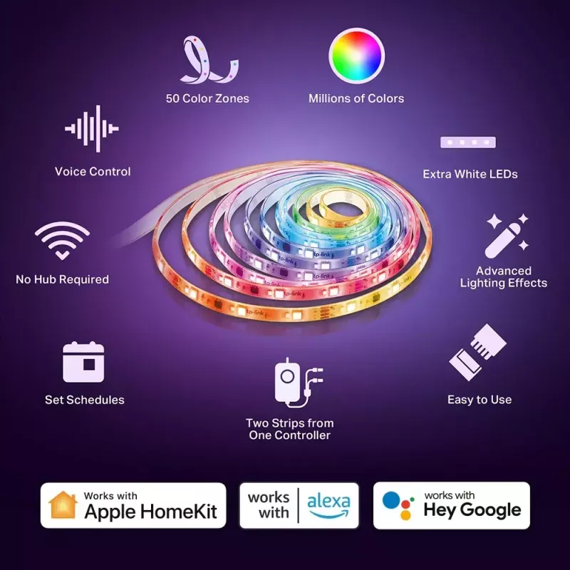 Univerzálny svetelný pás TP-Link Tapo Smart Wi-Fi Light Strip