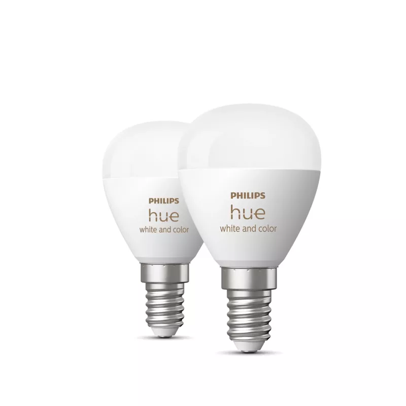 Philips Hue White and Color Ambience Lustre – E14 Smart žiarovka – (balenie 2 ks)