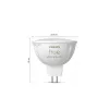 LED žiarovka Philips Hue White and Colour Ambiance MR16, GU5.3, 12 V, 6,3 W, 400 lm, stmievateľná