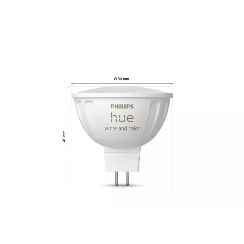 LED žiarovka Philips Hue White and Colour Ambiance MR16, GU5.3, 12 V, 6,3 W, 400 lm, stmievateľná