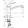 Hansgrohe Focus M41 jednopáková kuchynská batéria 160, 1jet, chróm