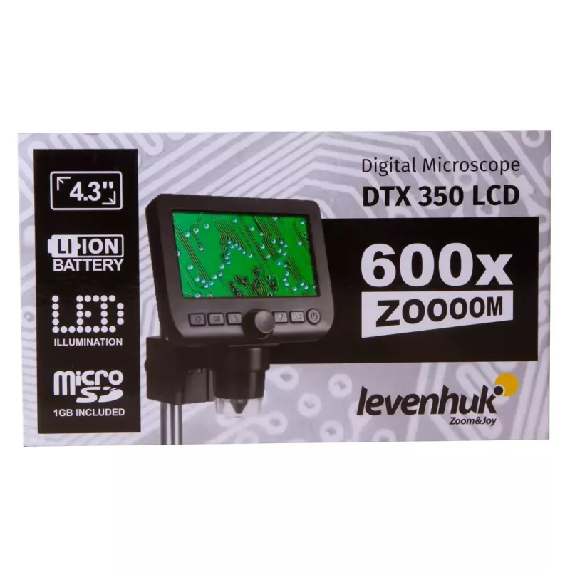 Digitálny mikroskop Levenhuk DTX 350 LCD 600-násobné zväčšenie