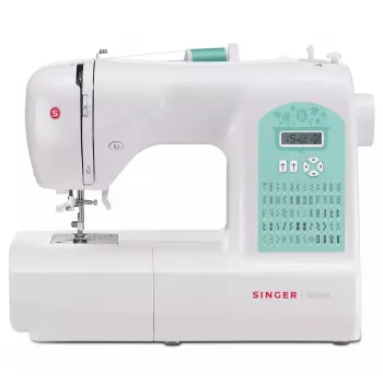 Šijací stroj SINGER Starlet 6660 – elektrický, 60 vzorov stehov, gombíková dierka v 1 kroku, voľné rameno, 8,29 kg