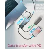 RAIDSONIC ICY BOX 9-in-1 hub s Power Delivery, USB 3.2 Gen 2 Type-C/Type-A host, hliník, modrý