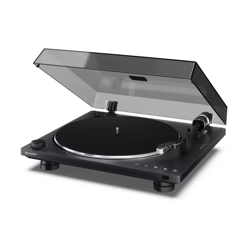 Gramofón Sharp RP-TT100 čierny priamy pohon s USB výstupom pre digitálny záznam