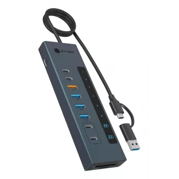 ICY BOX 11-in-1 USB Type-C hub so čítačkou kariet a PD