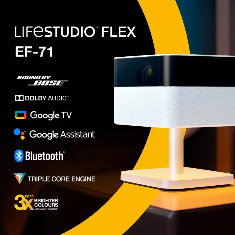 Epson EF-71 Standard-Throw projektor 700 ANSI lumenov 3LCD 1080p (1920x1080) biely