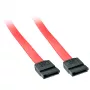 Lindy 0,2 m SATA kábel, 0,2 m, SATA III, SATA 7-pin, SATA 7-pin, konektor samica/konektor samica, červený