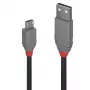 Lindy 2m USB 2.0 Type-A na Micro-B kábel, Anthra Line