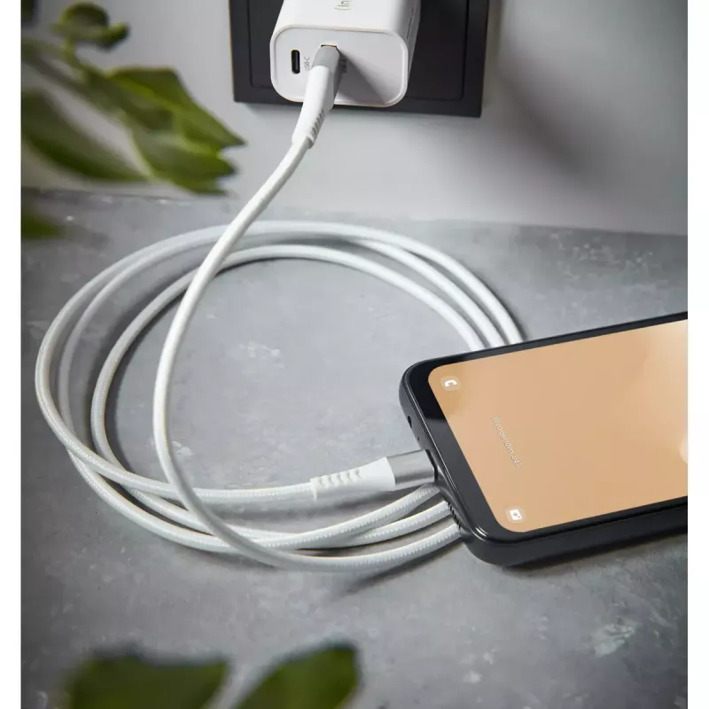 Intenso A315C 7901102 kábel USB-A na USB-C, USB 2.0, 3 A, PD do 60 W, nylonový, 1,5 m, biely