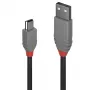 Lindy 5m USB 2.0 Type-A na Mini-B kábel, Anthra Line
