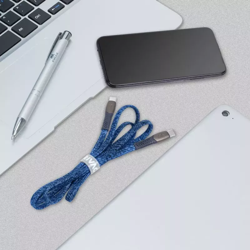 USB kábel Rivacase PS6105 BL12 USB 2.0 1,2 m USB-C modrý