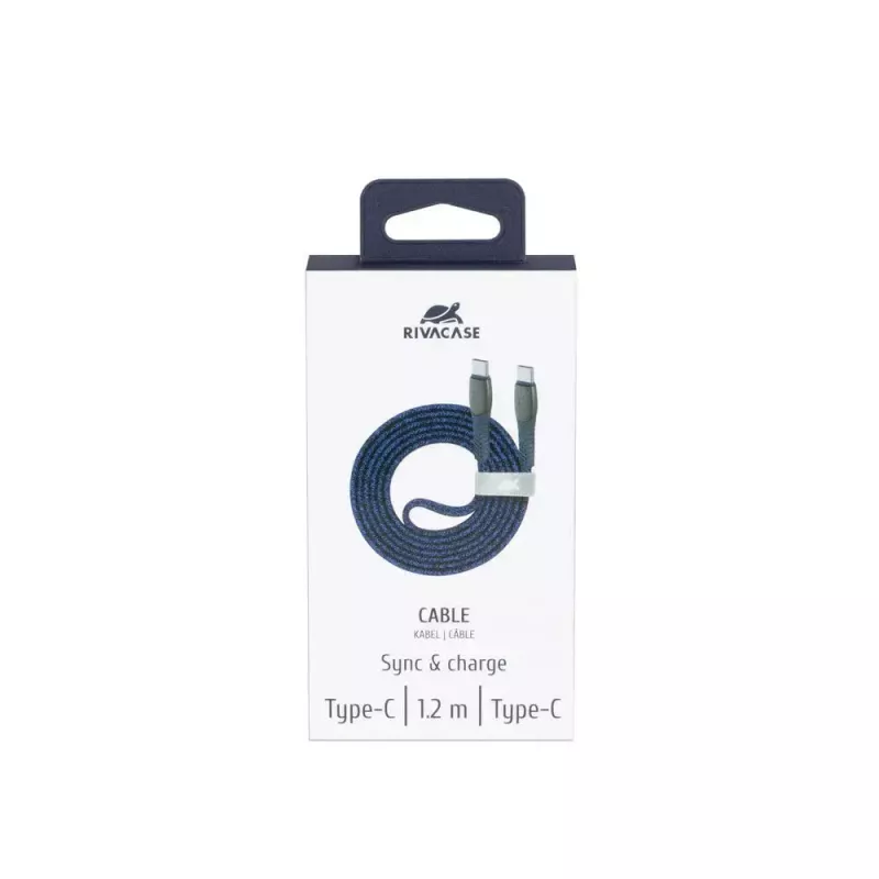 USB kábel Rivacase PS6105 BL12 USB 2.0 1,2 m USB-C modrý