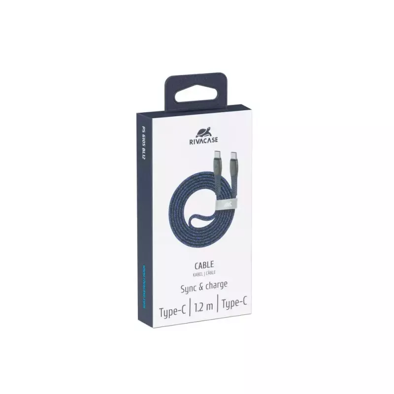 USB kábel Rivacase PS6105 BL12 USB 2.0 1,2 m USB-C modrý
