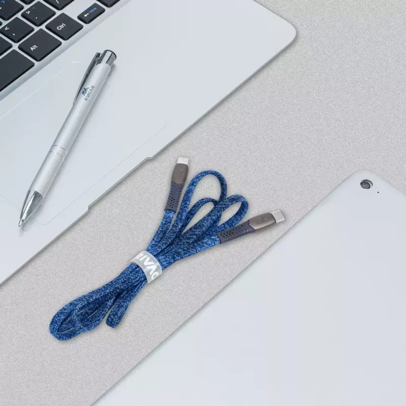 USB kábel Rivacase PS6105 BL12 USB 2.0 1,2 m USB-C modrý