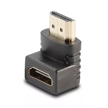 Lindy HDMI konektor samica na HDMI konektor samec 90° zahnutý adaptér - smerom nadol