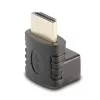 Lindy HDMI konektor samica na HDMI konektor samec 90° zahnutý adaptér - smerom nadol