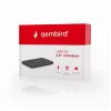 HDD puzdro GEMBIRD EE2-U3S-3 pre 2,5-palcové SATA disky, 1-slotové, Micro-USB B, USB 3.2 Gen 1, až do 2 TB, čierna