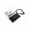HDD puzdro GEMBIRD EE2-U3S-3 pre 2,5-palcové SATA disky, 1-slotové, Micro-USB B, USB 3.2 Gen 1, až do 2 TB, čierna