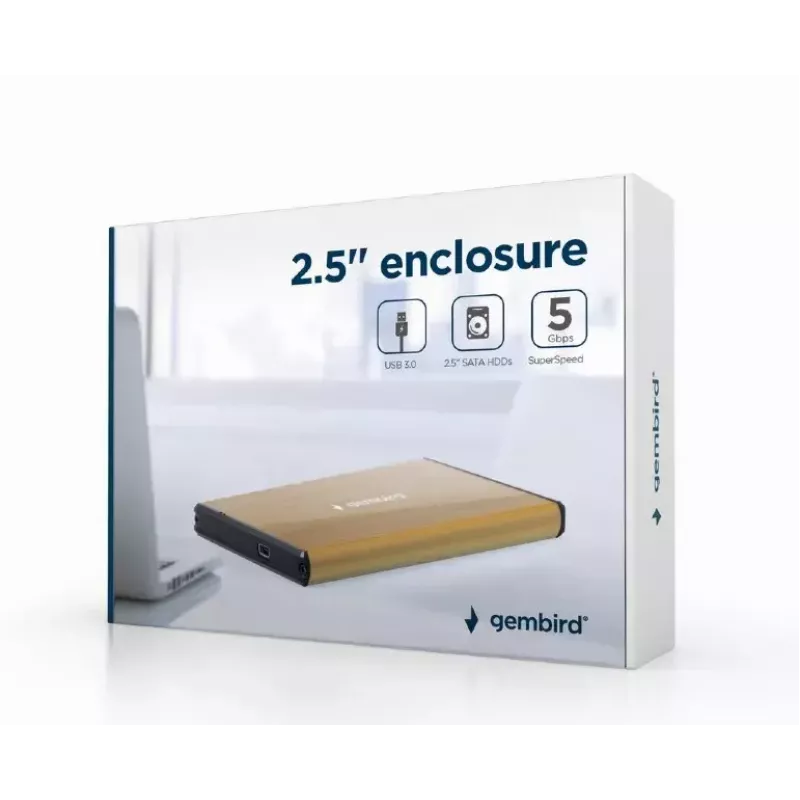 Puzdro na HDD Gembird EE2-U3S-3-GL pre 2,5