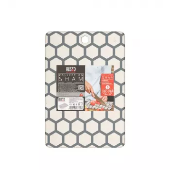 Krájacia doska RESTO 95401 obdĺžniková plast 138×200×8 mm sivá/biela