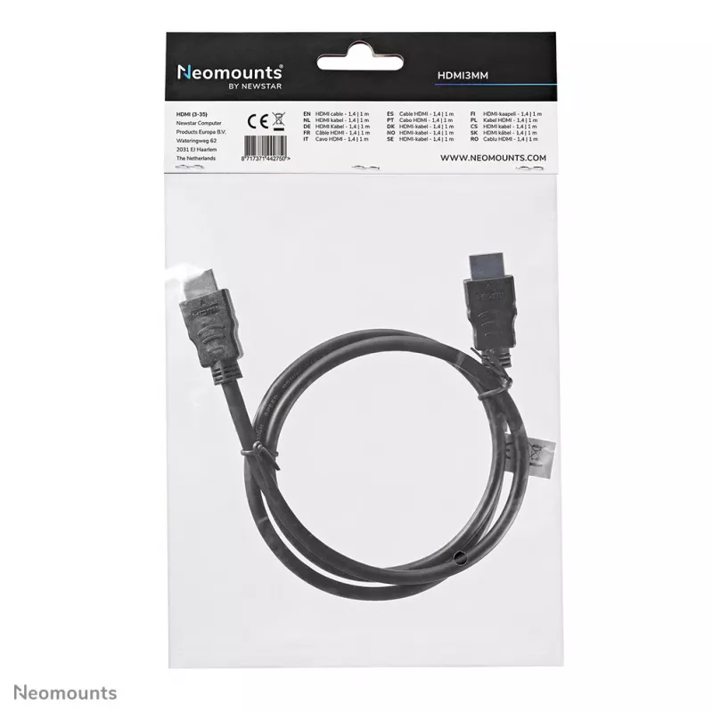 Neomounts HDMI3MM kábel High Speed HDMI 1.3, HDMI samec – HDMI samec, 1 m