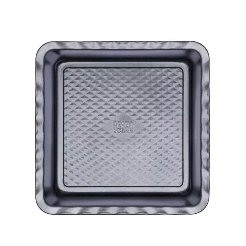 Zapekacia forma na lasagne Resto Kitchenware 96115 obdĺžniková uhlíková oceľ 255x255x50 mm