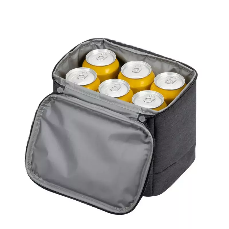 Taška na obed RESTO 5503 — objem 6 L, sivá, PEVA & polyester, kompaktná 190×150 mm