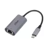 USB 3.0 Type-C na RJ45 adaptér DAHUA TC31 — 1000 Mbit/s, napájaný cez USB, sivý