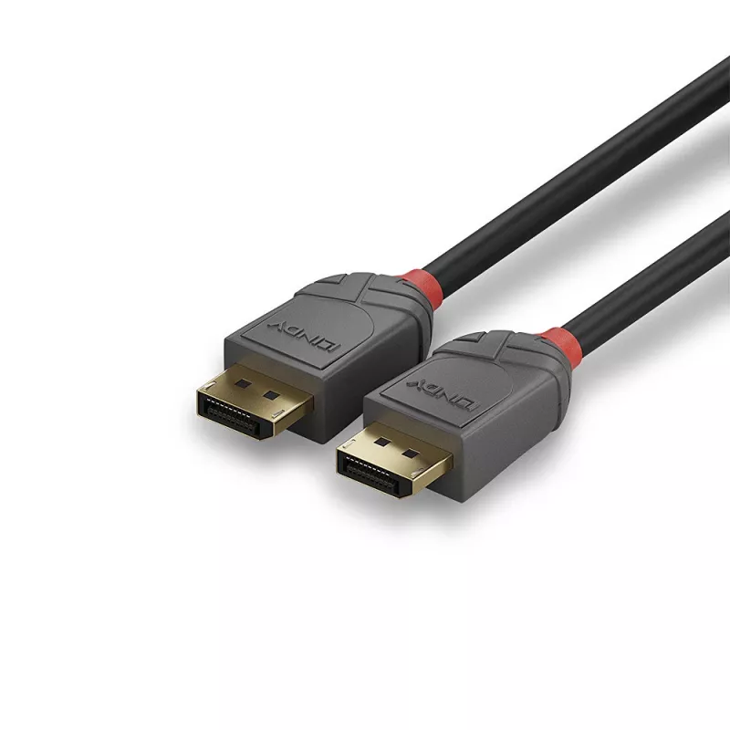 DisplayPort kábel Lindy 2m DisplayPort 1.4 kábel Anthra Line
