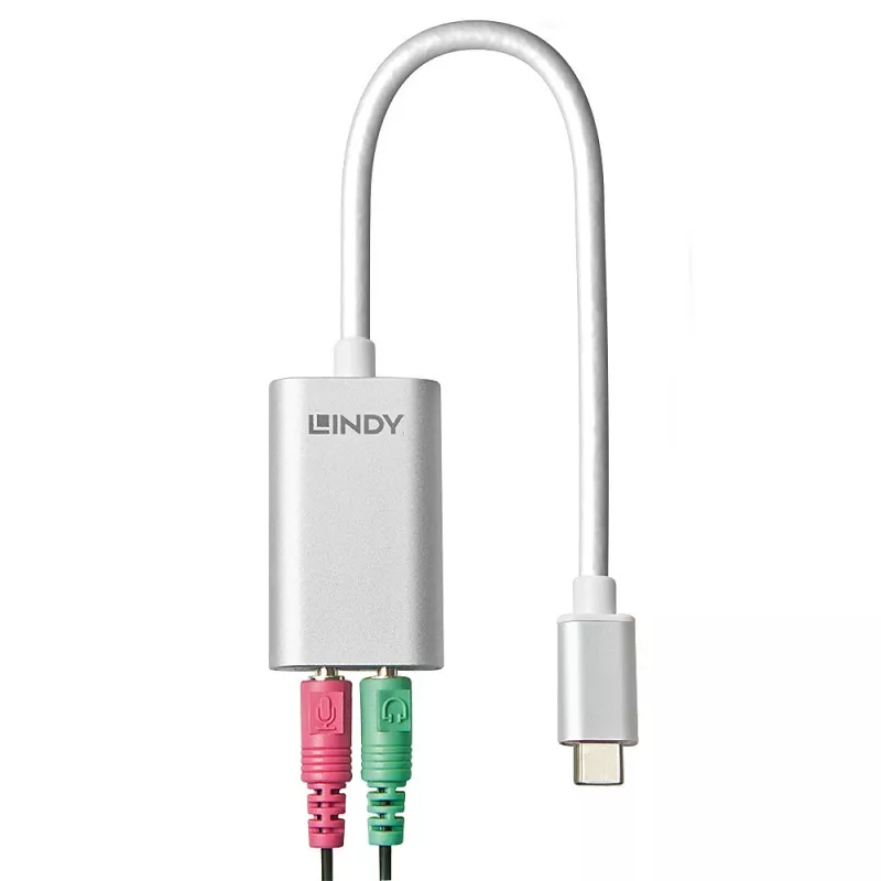 USB Type-C na audio konvertor Lindy 42711