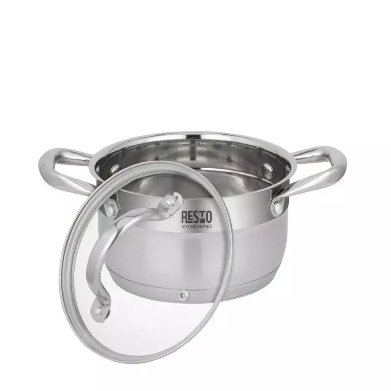 Resto Kitchenware Rigel 1,9 l okrúhly hrniec z nehrdzavejúcej ocele