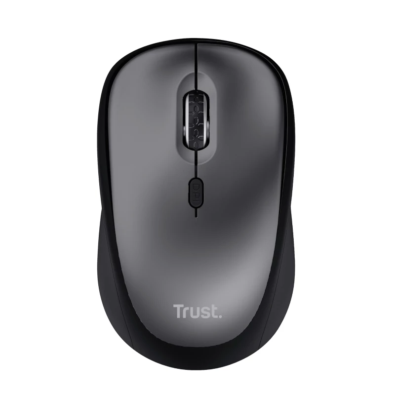 Trust Yvi+ Silent bezdrôtová myš, pravácka, optická, RF Wireless, 1600 DPI, čierna