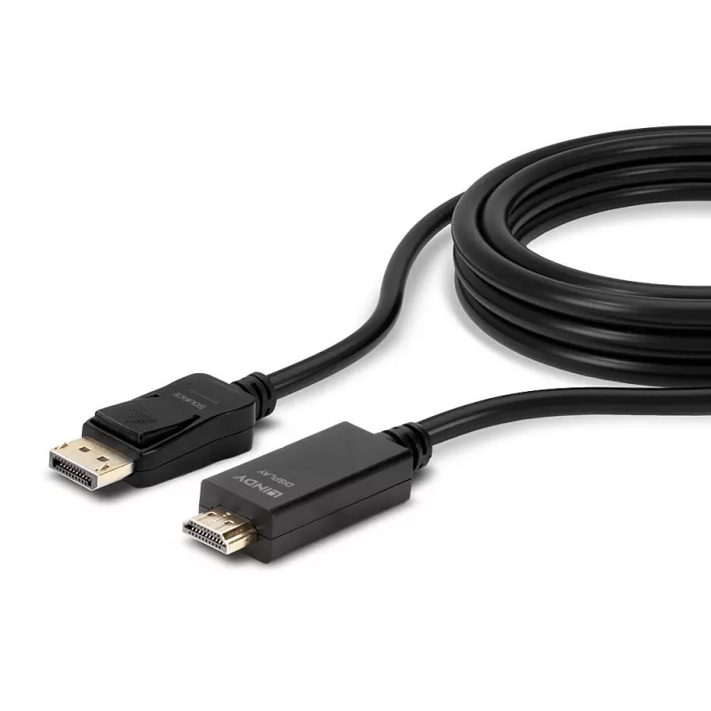 Lindy 3m DisplayPort na HDMI 10.2G kábel