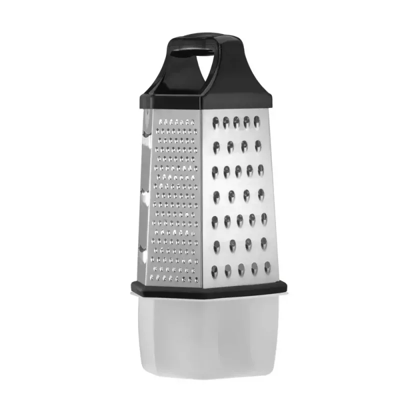 Krabicové strúhadlo Resto Kitchenware 95413 čierna nerez
