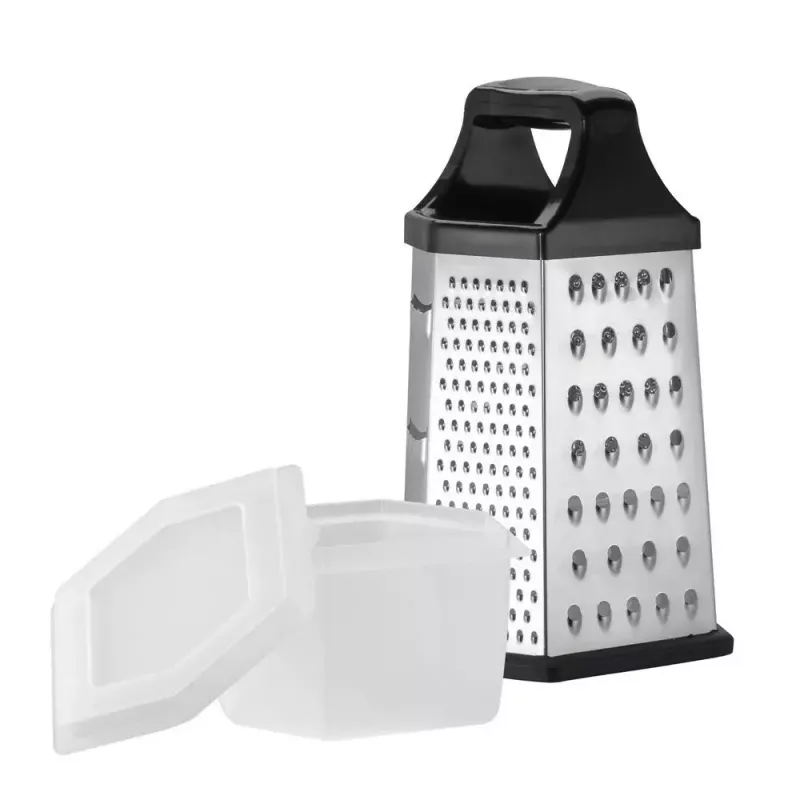 Krabicové strúhadlo Resto Kitchenware 95413 čierna nerez