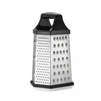 Krabicové strúhadlo Resto Kitchenware 95413 čierna nerez