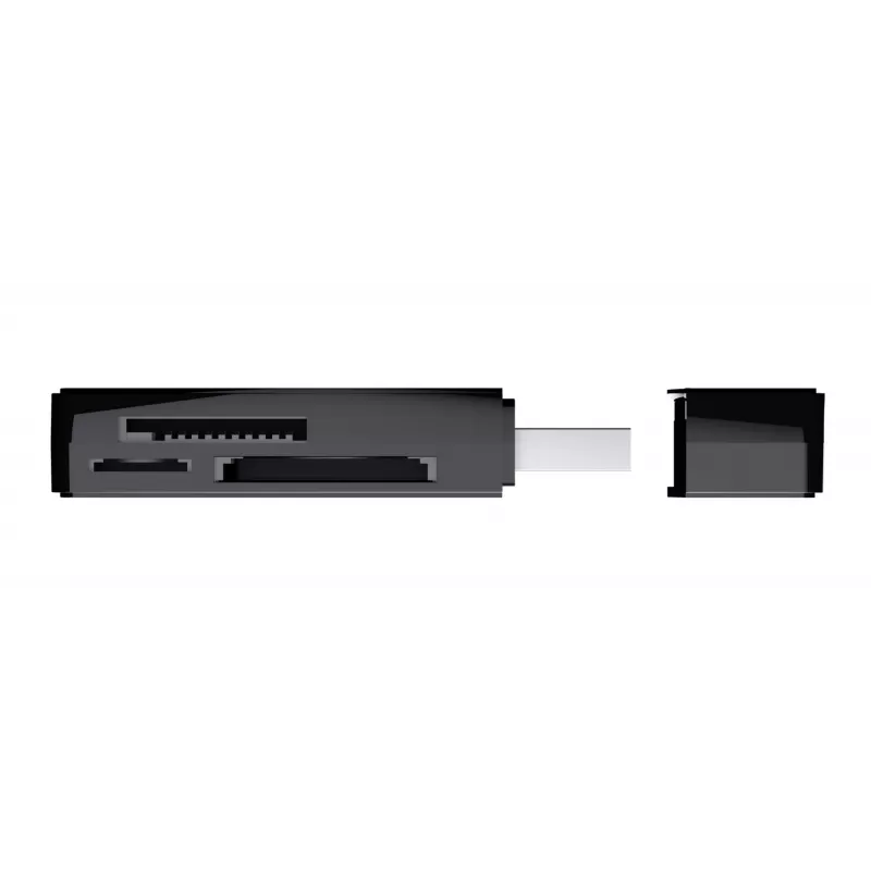 Trust Nanga 21935 čítačka kariet, USB 3.1 Gen 1, Type-A, SD/microSD/MS, čierna