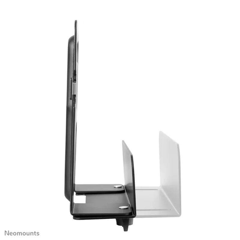 Neomounts AWL-450BL držiak na multimediálny prehrávač, univerzálny, vhodný aj pre Apple TV, 5 kg, hĺbka 47–76 mm, 128 mm, oceľ, čierny