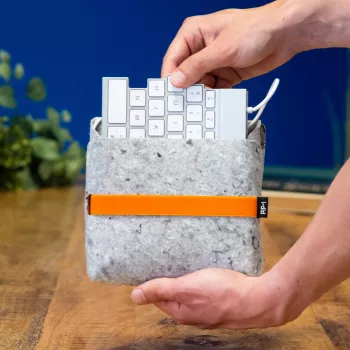 Taška na klávesnicu R-Go Tools RGOIDPOSBGR sivá 180x170x30mm