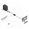 Lindy 41006 aktívny prevodník DisplayPort na VGA, 0,15 m, čierny