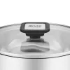 Resto Kitchenware Anser okrúhly hrniec 2,5 l, čierny, nehrdzavejúca oceľ