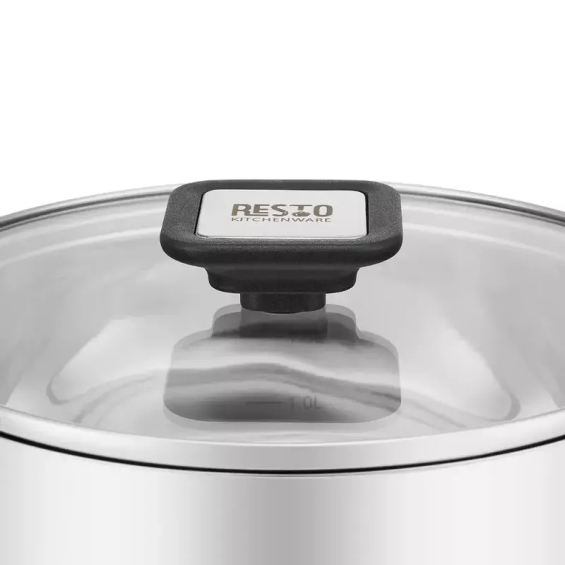 Resto Kitchenware Anser okrúhly hrniec 2,5 l, čierny, nehrdzavejúca oceľ