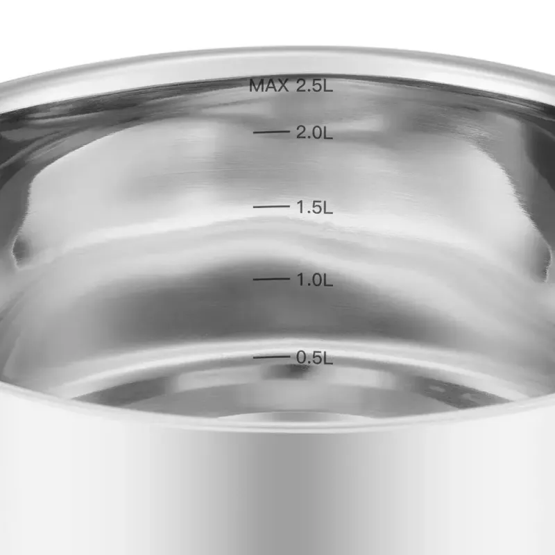 Resto Kitchenware Anser okrúhly hrniec 2,5 l, čierny, nehrdzavejúca oceľ