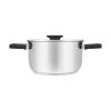 Resto Kitchenware Anser okrúhly hrniec 2,5 l, čierny, nehrdzavejúca oceľ
