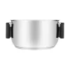 Resto Kitchenware Anser okrúhly hrniec 2,5 l, čierny, nehrdzavejúca oceľ