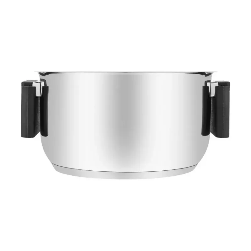 Resto Kitchenware Anser okrúhly hrniec 2,5 l, čierny, nehrdzavejúca oceľ