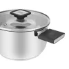 Resto Kitchenware Anser okrúhly hrniec 2,5 l, čierny, nehrdzavejúca oceľ