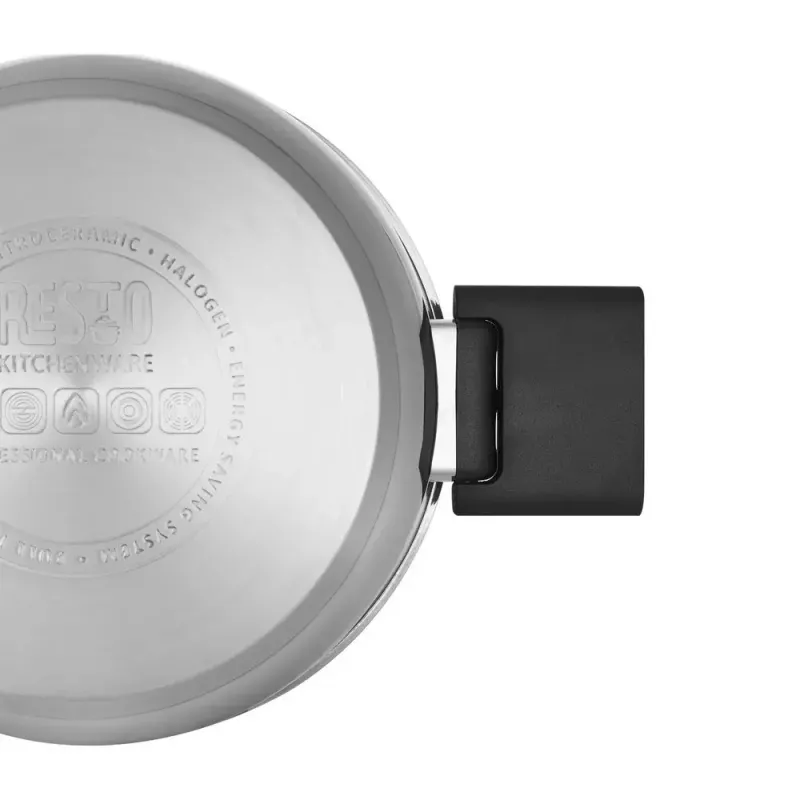 Resto Kitchenware Anser okrúhly hrniec 2,5 l, čierny, nehrdzavejúca oceľ